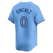 Men's #0 Andres Gimenez Toronto Blue Jays Blue Limited