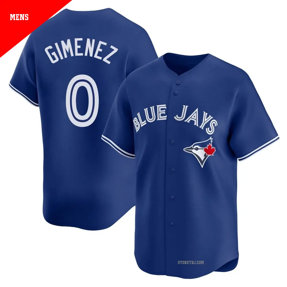 Youth #0 Andres Gimenez Toronto Blue Jays White Limited Home