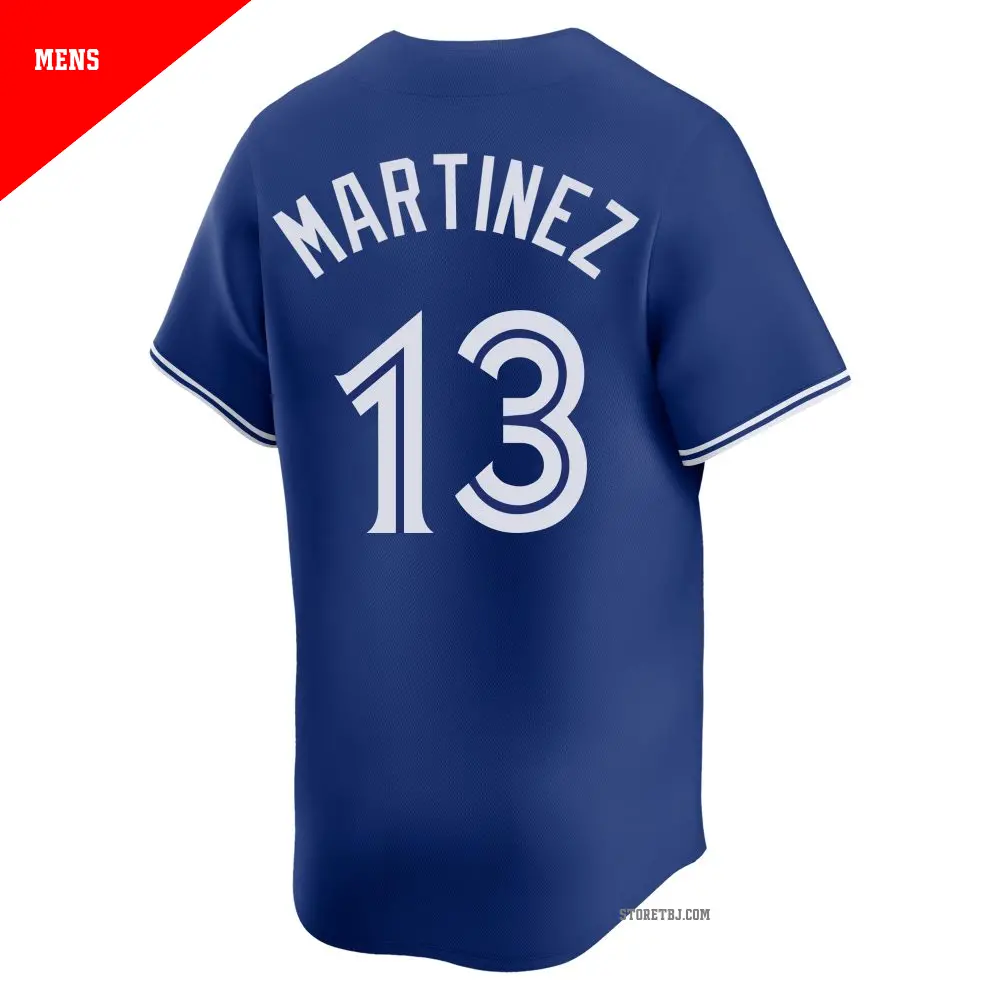 Men's #13 Buck Martinez Toronto Blue Jays Royal Limited