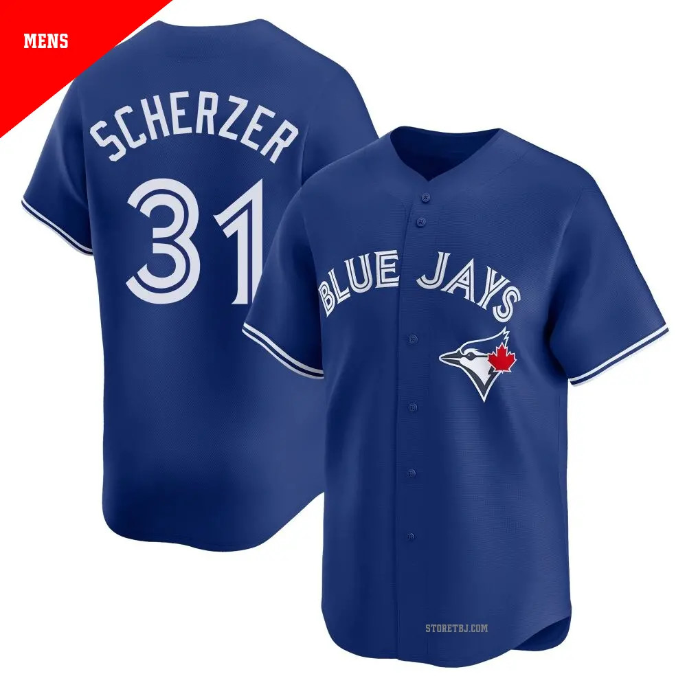 Youth #31 Max Scherzer Toronto Blue Jays Black Limited 2024