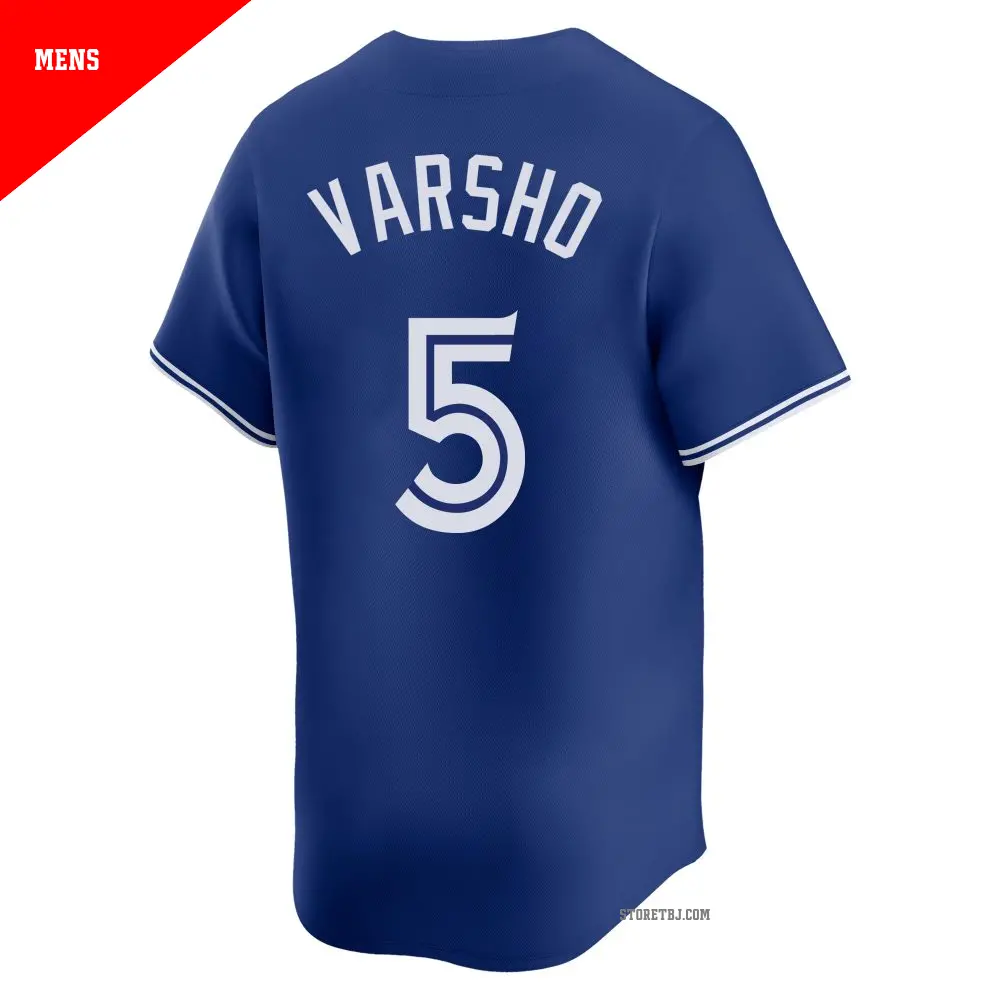 Men's #5 Daulton Varsho Toronto Blue Jays Royal Limited