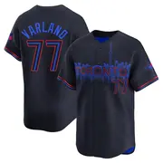 Men's #77 Louis Varland Toronto Blue Jays Black Limited 2024