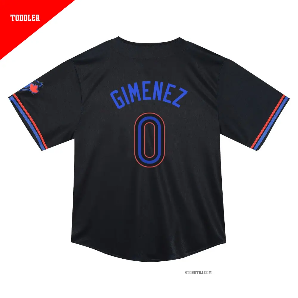 Toddler #0 Andres Gimenez Toronto Blue Jays Black Limited