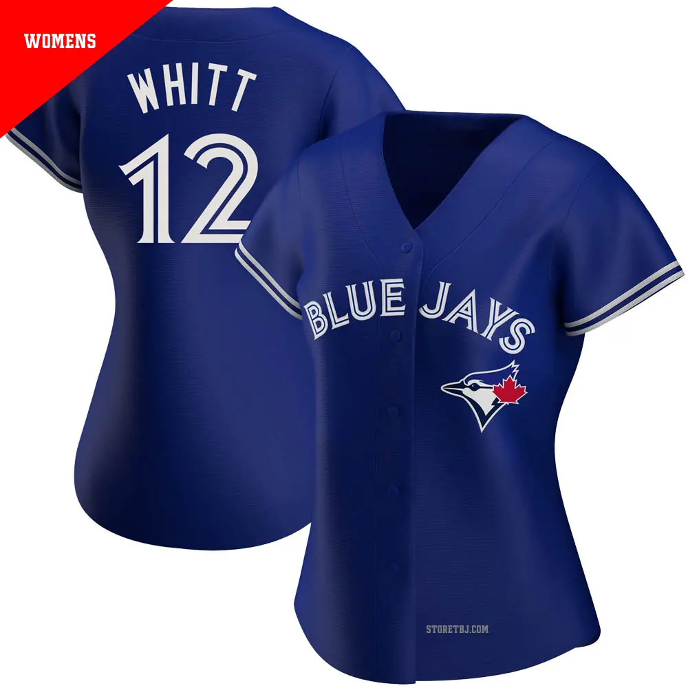 Women's ＃12 Ernie Whitt Toronto Blue Jays Royal Authentic Alternate Jersey