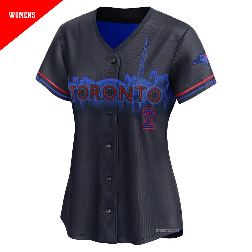 BLUE JAYS ユニフォーム　背番号12 Men's #2 Danny Ainge Toronto Blue Jays Black Limited 2024