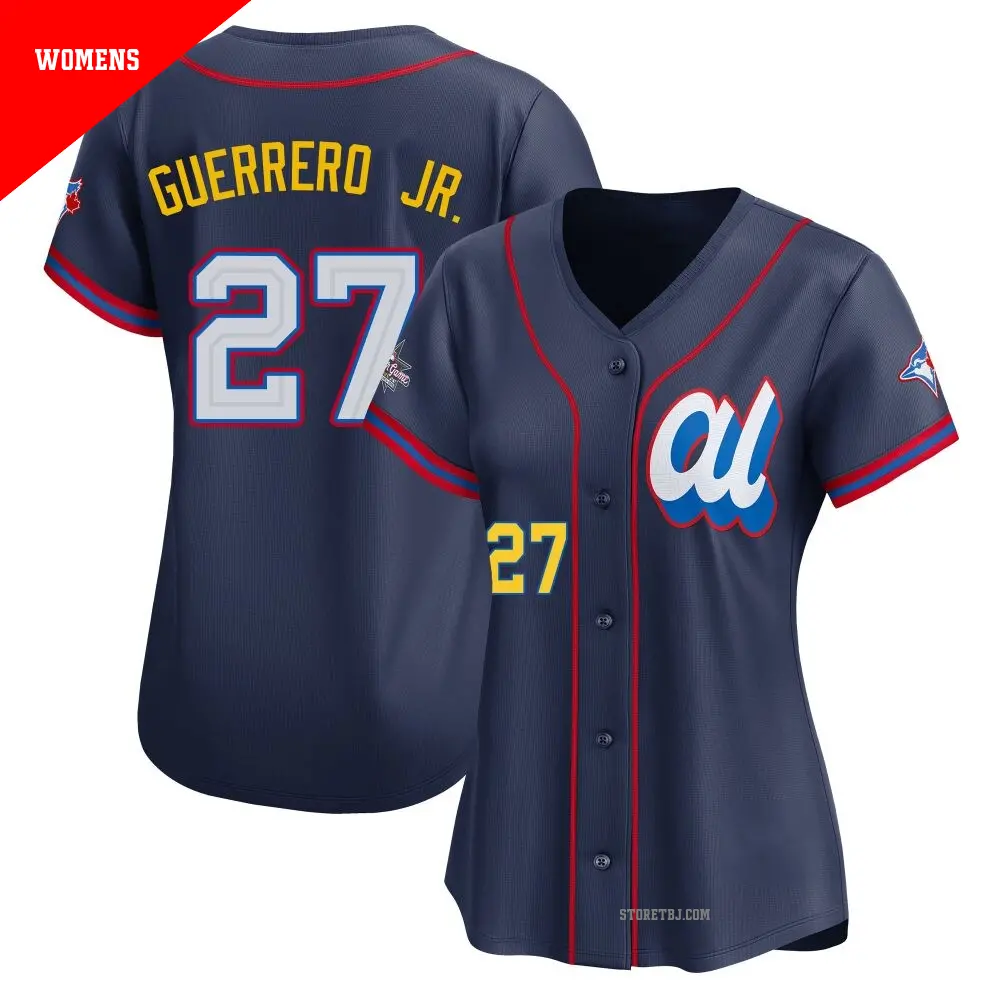 Women's #27 Vladimir Guerrero Jr. Toronto Blue Jays Black