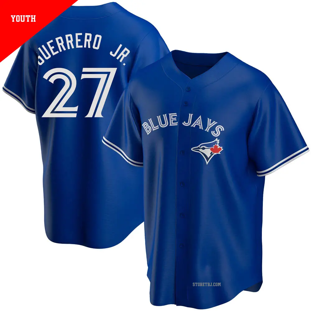 大特価!! Men's Black Jays Blue Toronto Jr. Guerrero Vladimir #27 応援グッズ