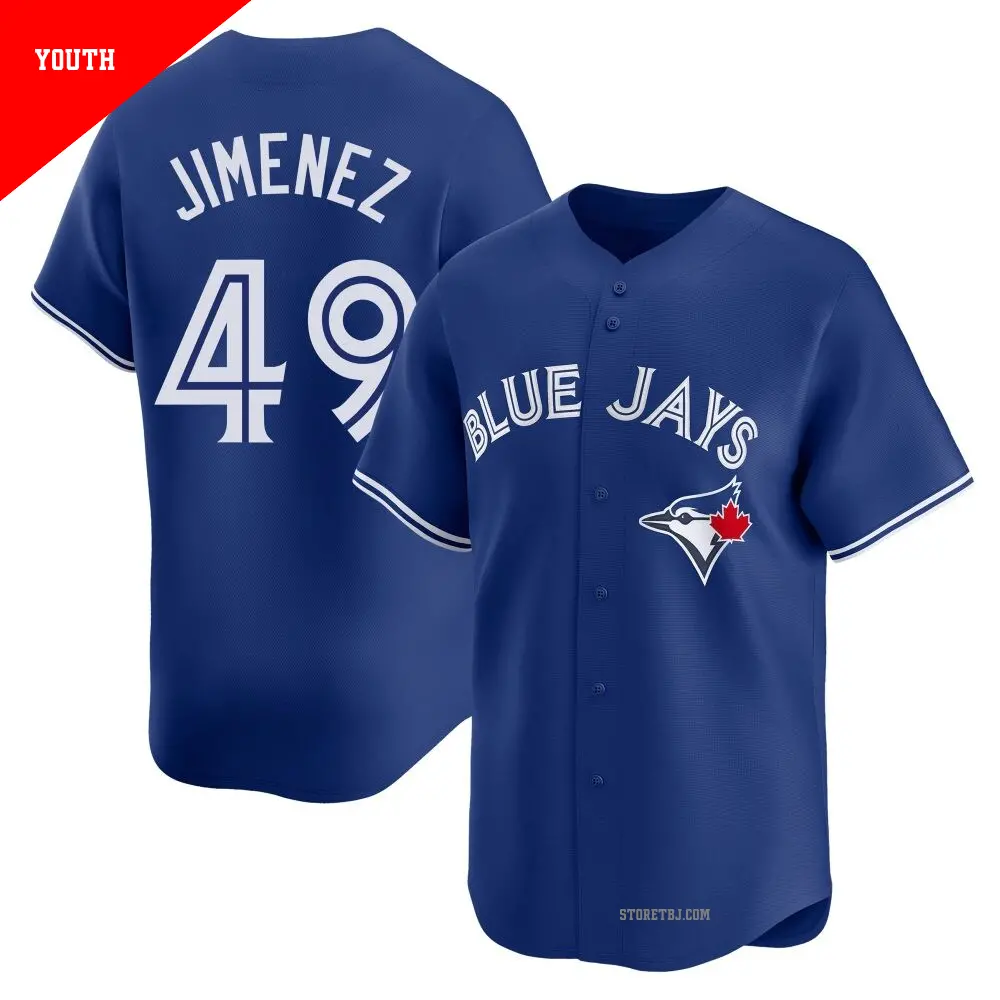 Youth ＃49 Leo Jimenez Toronto Blue Jays Royal Limited Alternate Jersey
