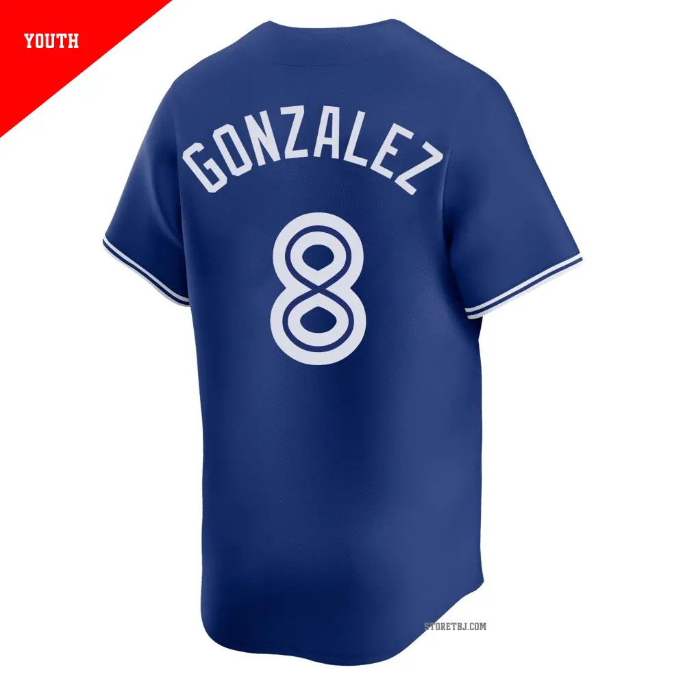 Youth #8 Alex Gonzalez Toronto Blue Jays Royal Limited